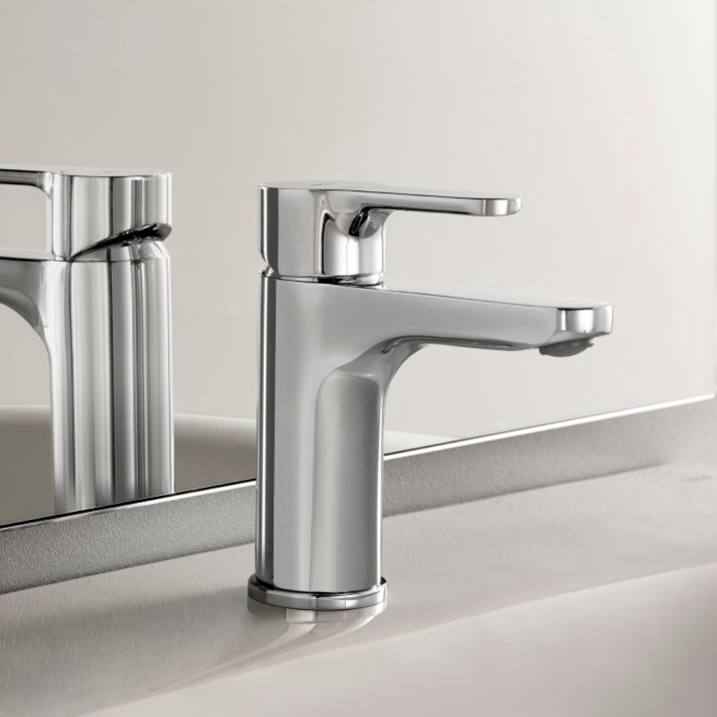 Lifestyle image of the Roca L20 Chrome Basin Mixer Tap
